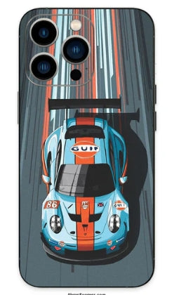 Car Runing On Road Phone Skin