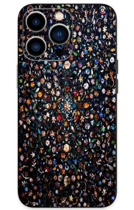 Cartoon Collage Car Phone Skin